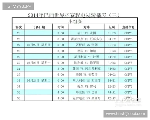 德国世界杯比赛时间安排与赛程详细指南